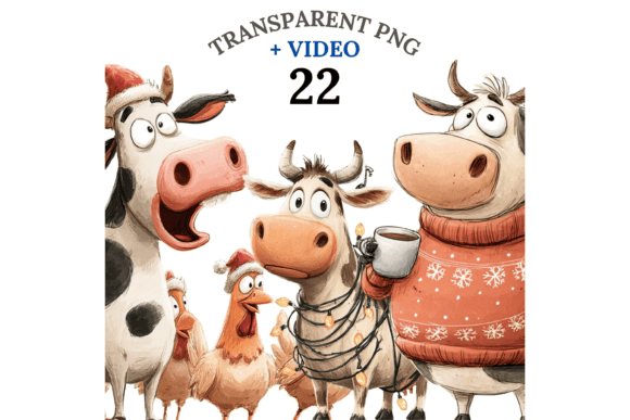 Download 22 Funny Christmas Highland Cow - Premium Resources
